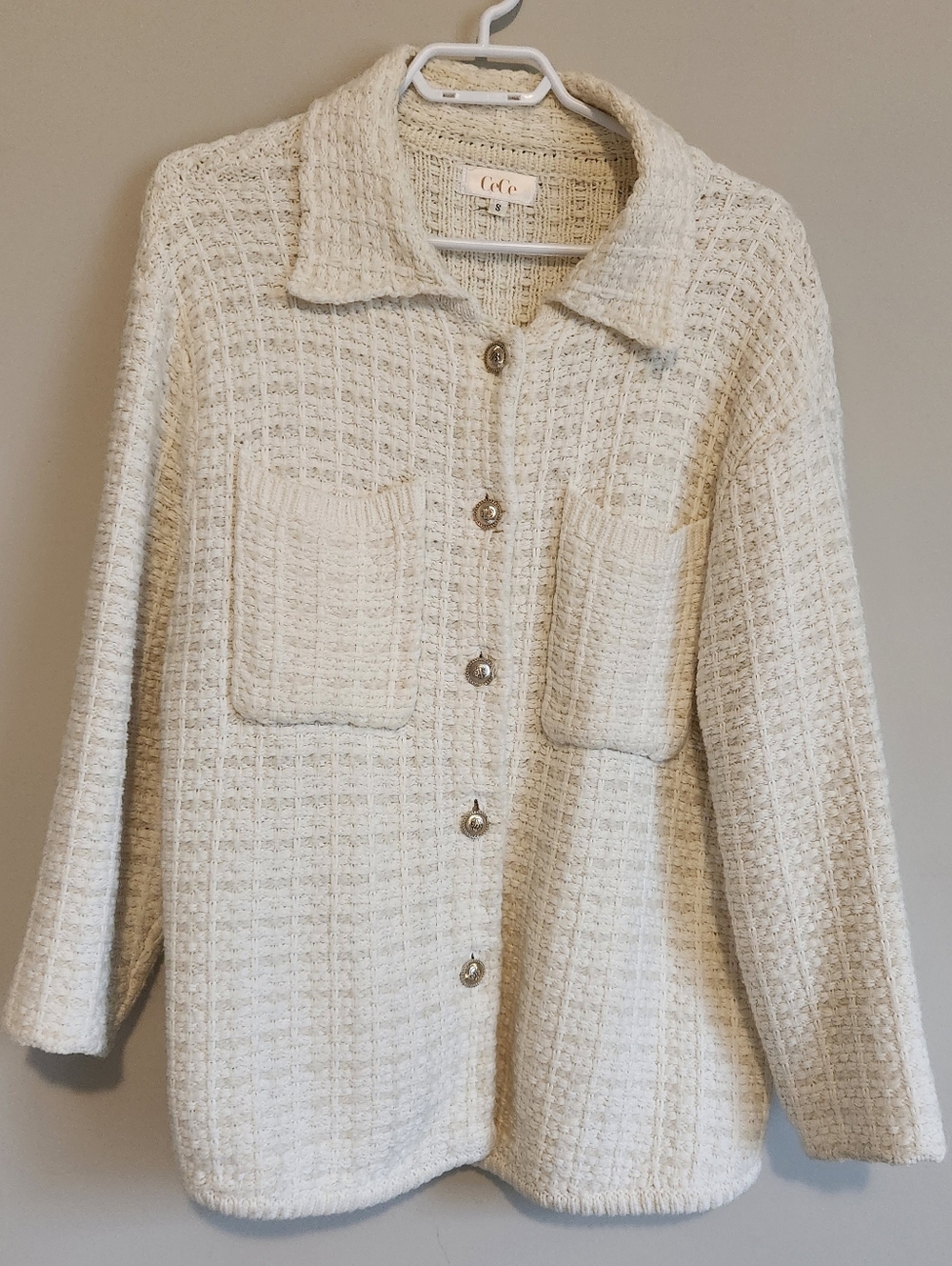 CeCe White Cardigan